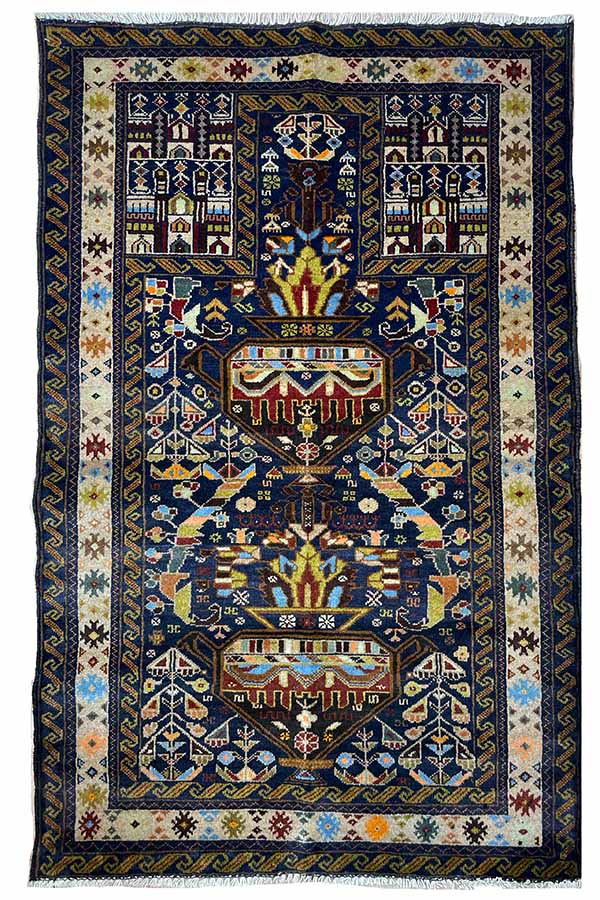 トライバルラグ 約92cm x 143cm｜SATHI RUGS