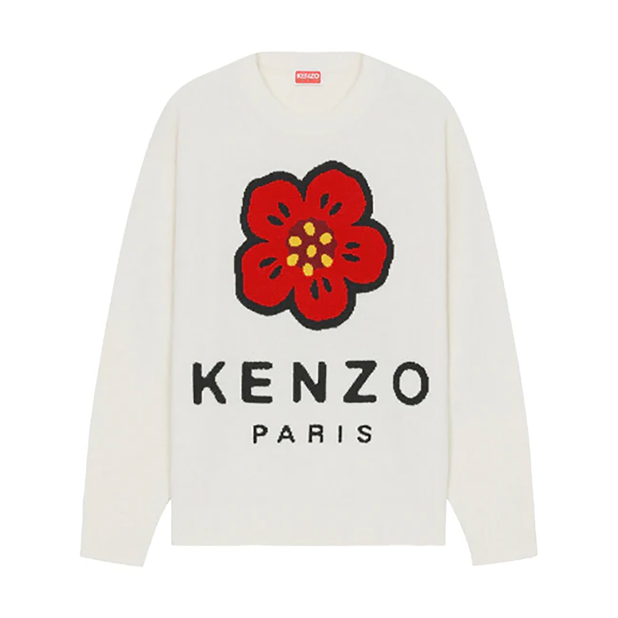 Kenzo Paris Men's 'Boke Flower' Merino Wool Jumper Sweater