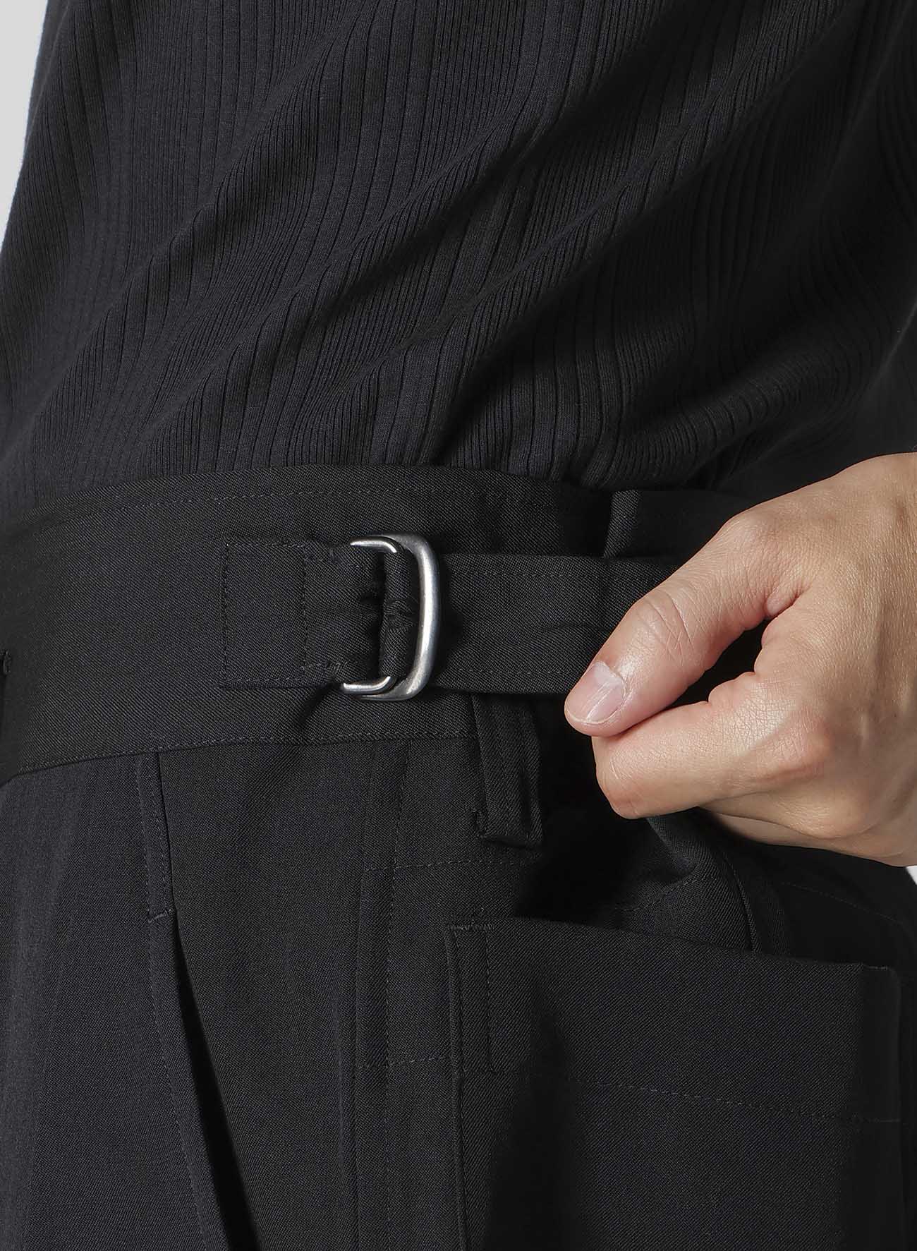 WOOL GABARDINE SHORT PANTS(S Black): Y's for men｜THE SHOP YOHJI