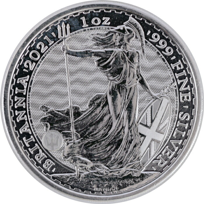 楽天市場】イギリス 2021ブリタニア銀貨 純銀 999silver 1オンス 38.61