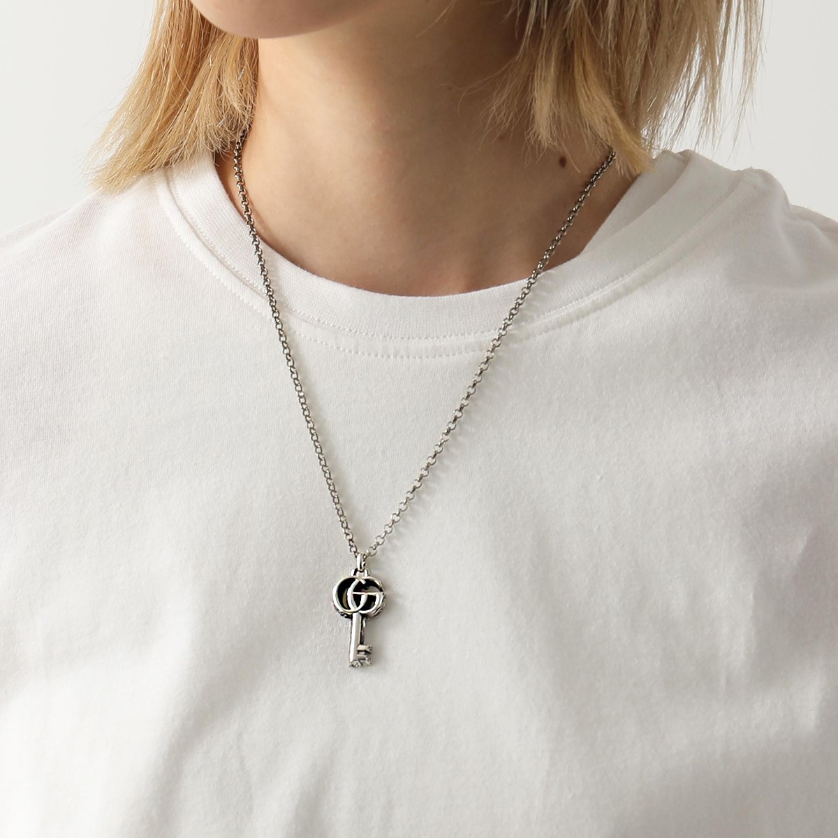 楽天市場】GUCCI グッチ ネックレス ダブルG キー ネックレス 627757
