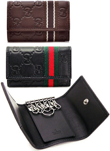 楽天市場】グッチ 6連キーケース gucci グッチシマ ブラック