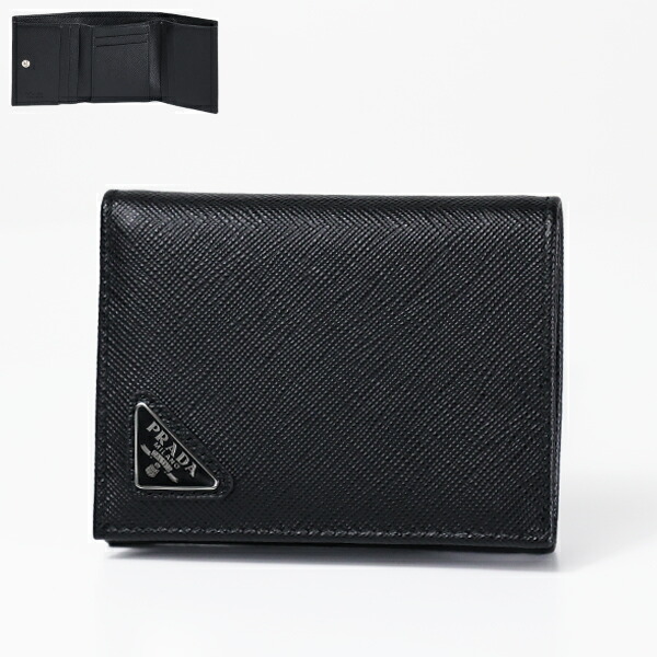 楽天市場】PRADA プラダ Tri-Fold Wallet 三つ折り財布 ミニ財布 小銭