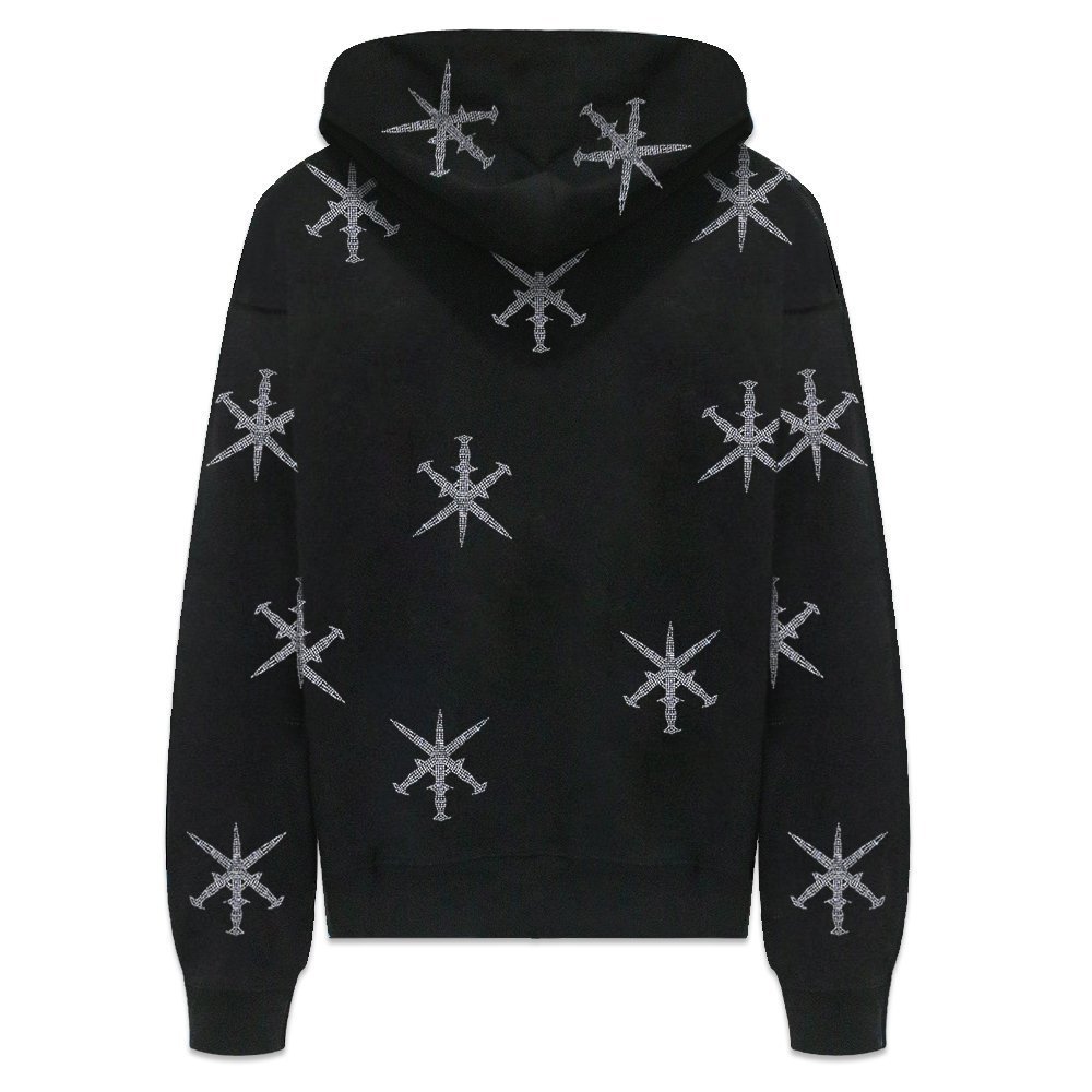 楽天市場】UNKNOWN LONDON / Dagger Rhinestone Zip Hoodie : VENTURER