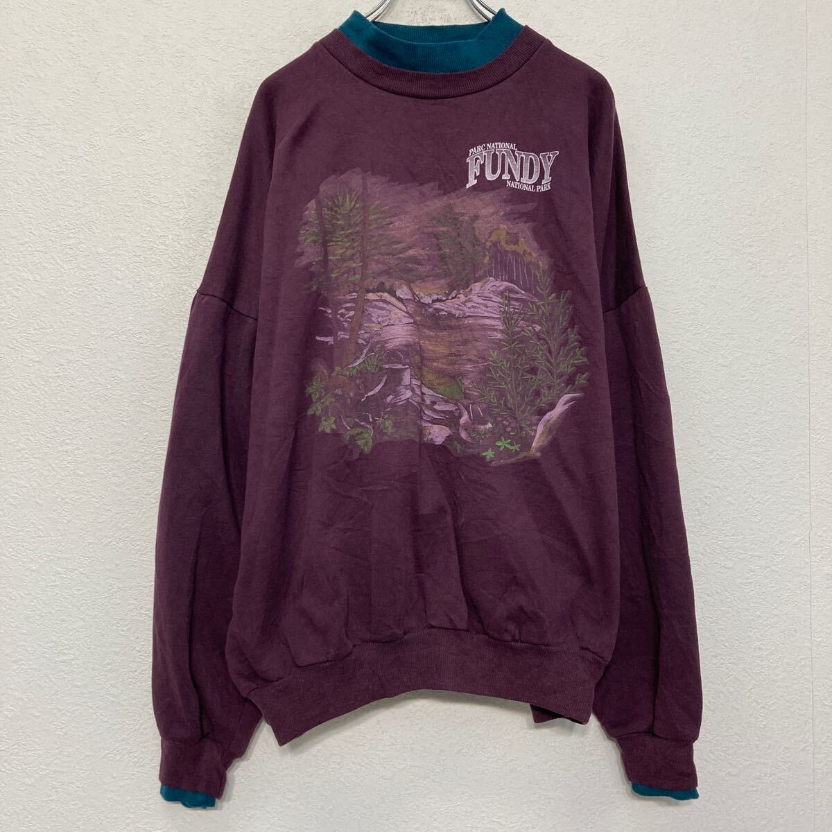 楽天市場】【中古】【古着】 Daquin プリント スウェット トレーナー