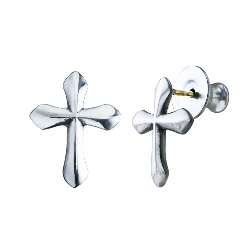 楽天市場】ロンワンズLONE ONES ピアス シルククロススタッド