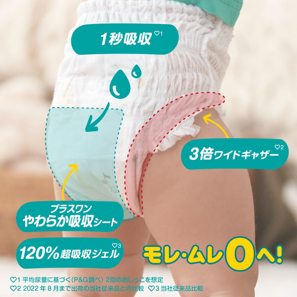 パンツ ビッグサイズ】パンパース オムツ さらさらケア (12~22kg) 114