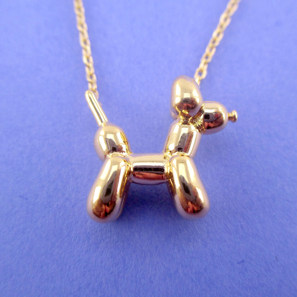3D Balloon Dog Sculpture Balloon Twisted Animal Necklace – DOTOLY