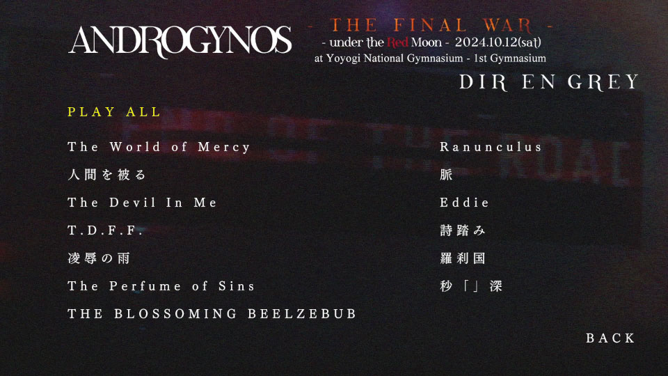 PIERROT X DIR EN GREY – ANDROGYNOS THE FINAL WAR (2025) 1080P蓝光