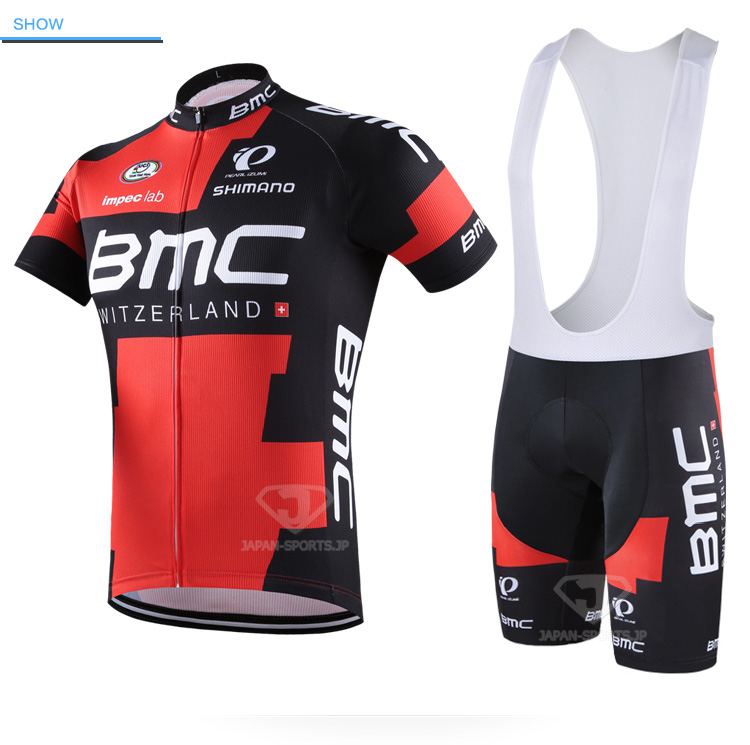 2016年BMC 自転車ビブショーツ 夏用ジャージ 上下セット - 夏 ビブ
