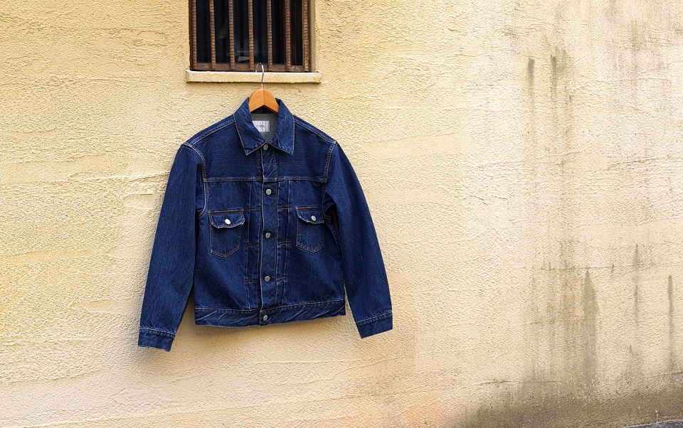 CIOTA シオタ New Double Pocket Denim Jacket ＜ダークブルーダメージ