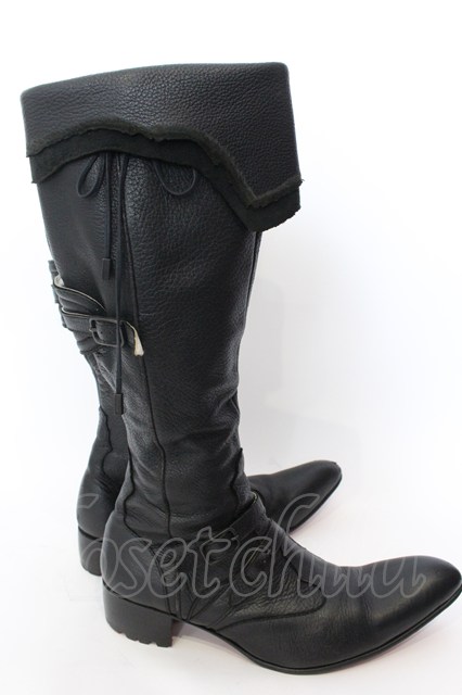 Hiromu Takahara / ディアスキンブーツ ブラック O-25-02-28-117-Hi