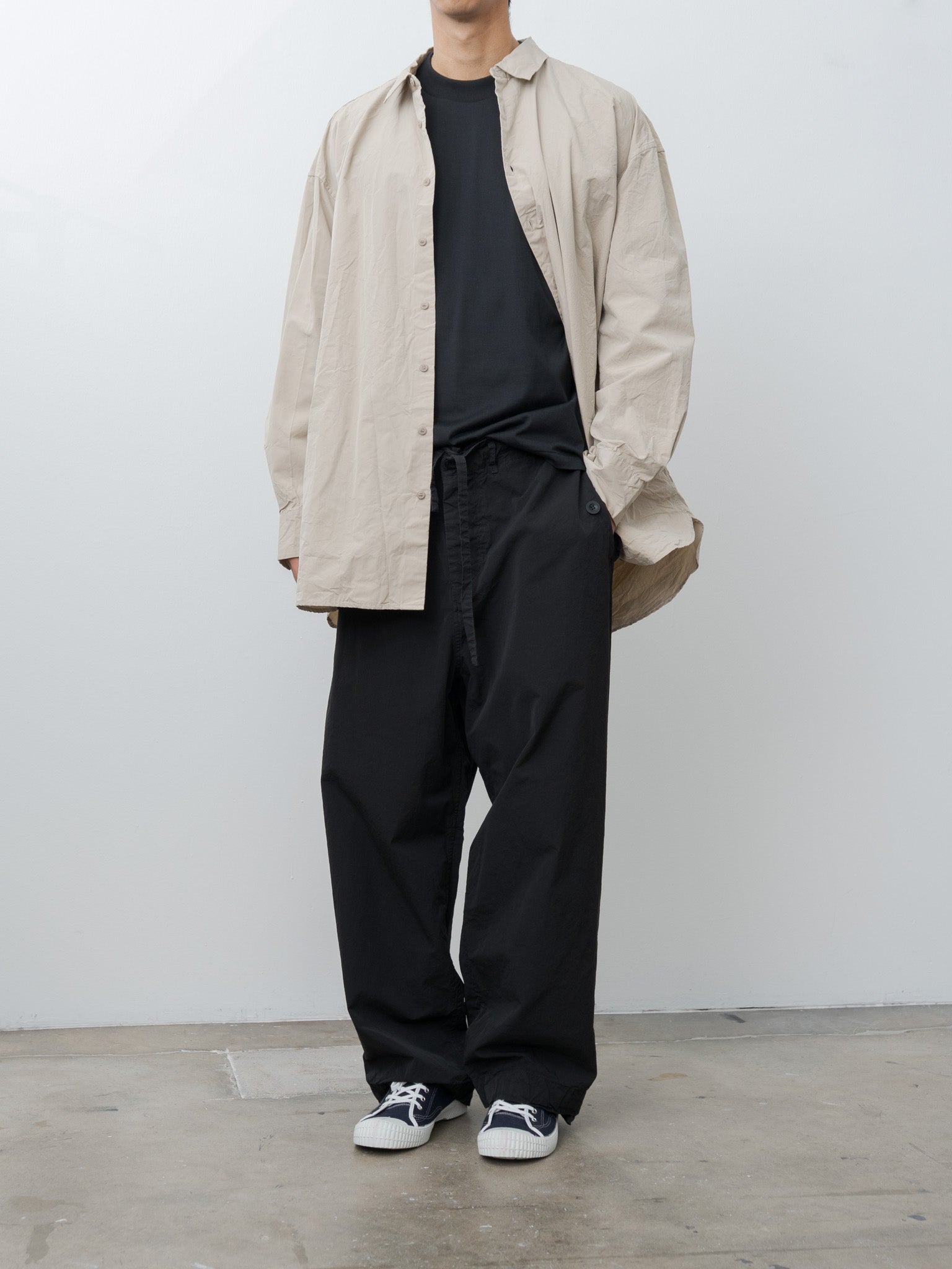 Namu Shop - Casey Casey Abel Pants PAPER COT - Pitch Black