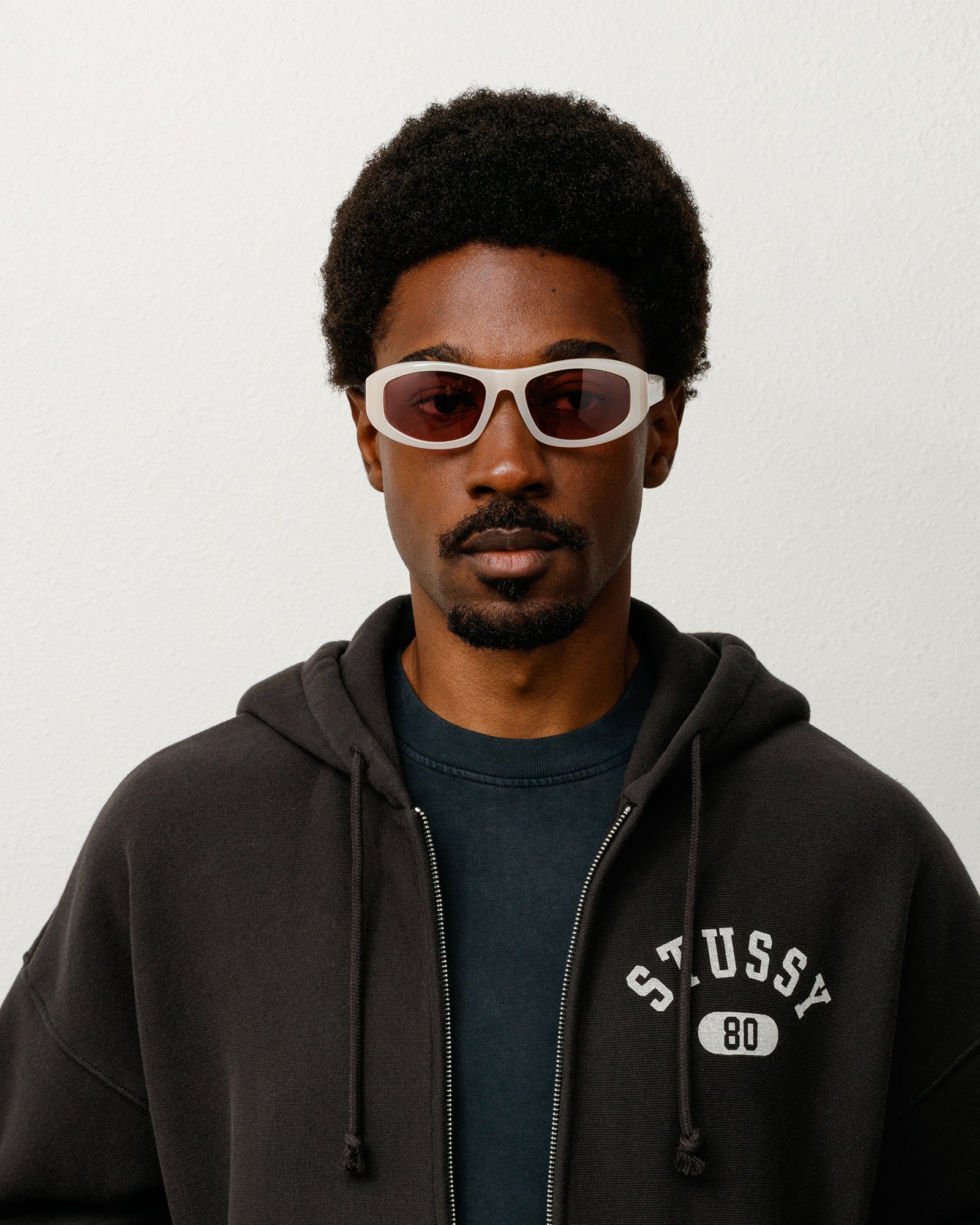 Landon Sunglasses – Cream / Pink Lens | Accessories | Stüssy