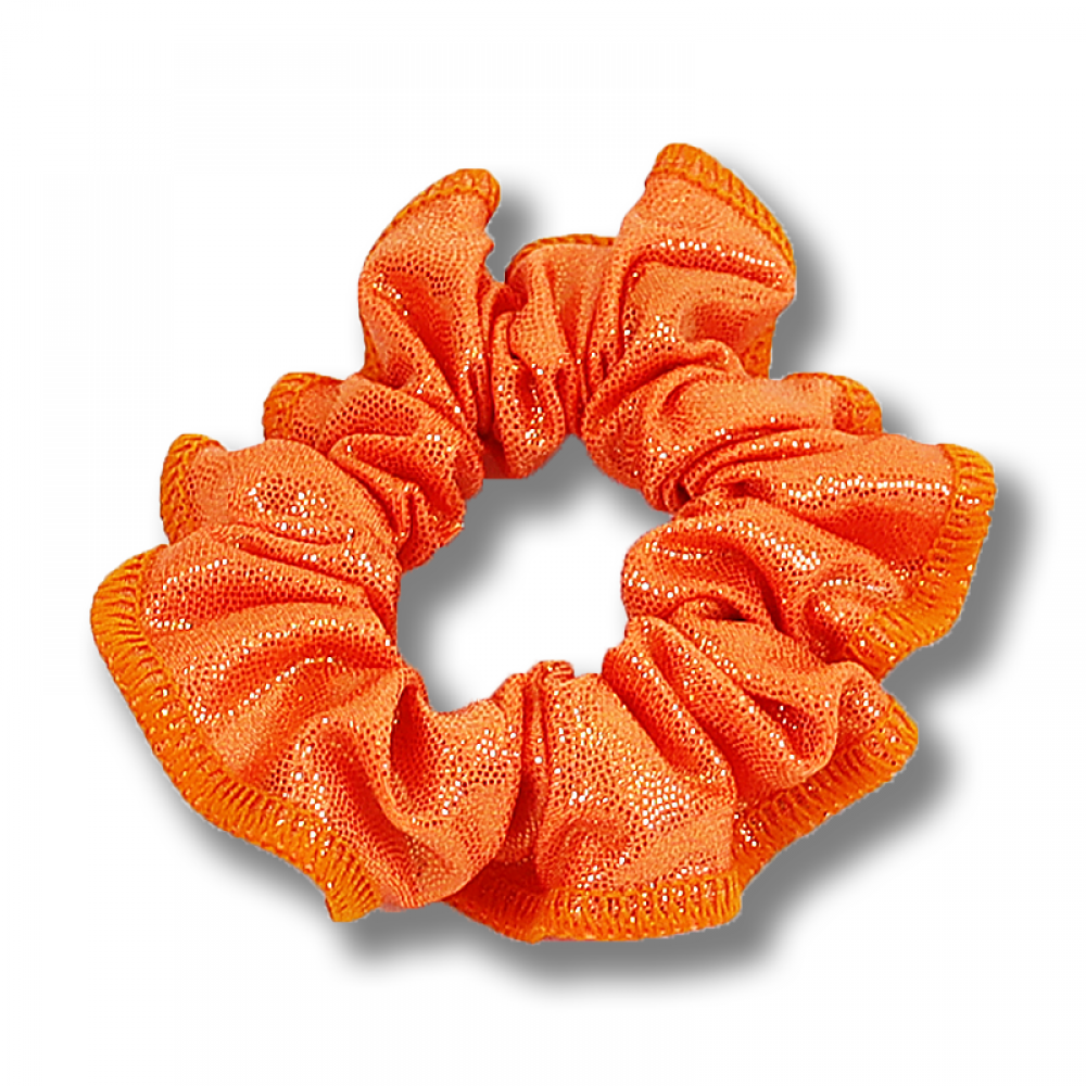 401シュシュ【メタリック生地】ネオンオレンジ|体操競技 女子|AIRMOVE