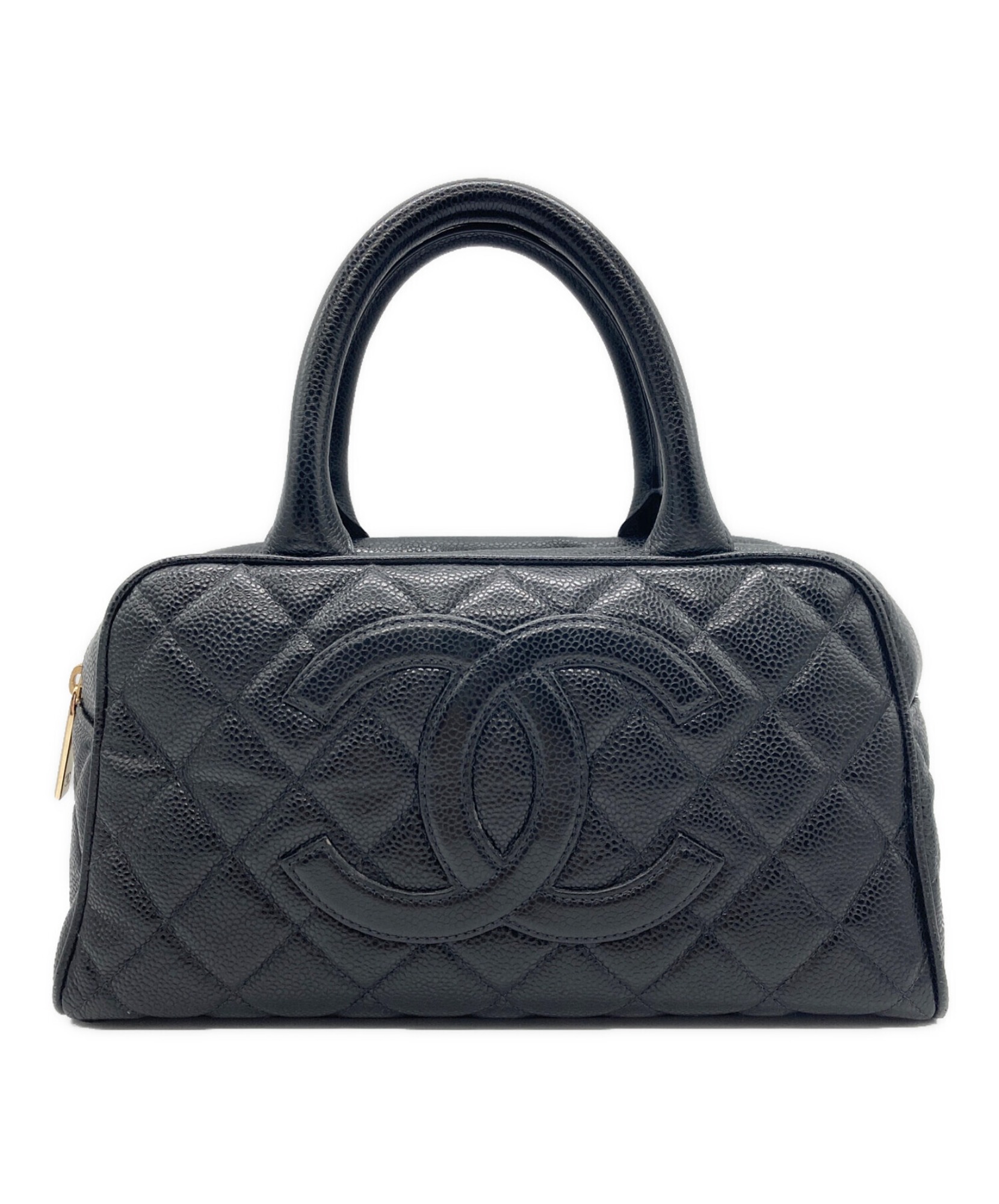 CHANEL / シャネル】キャビアスキンマトラッセミニボストンバッグ
