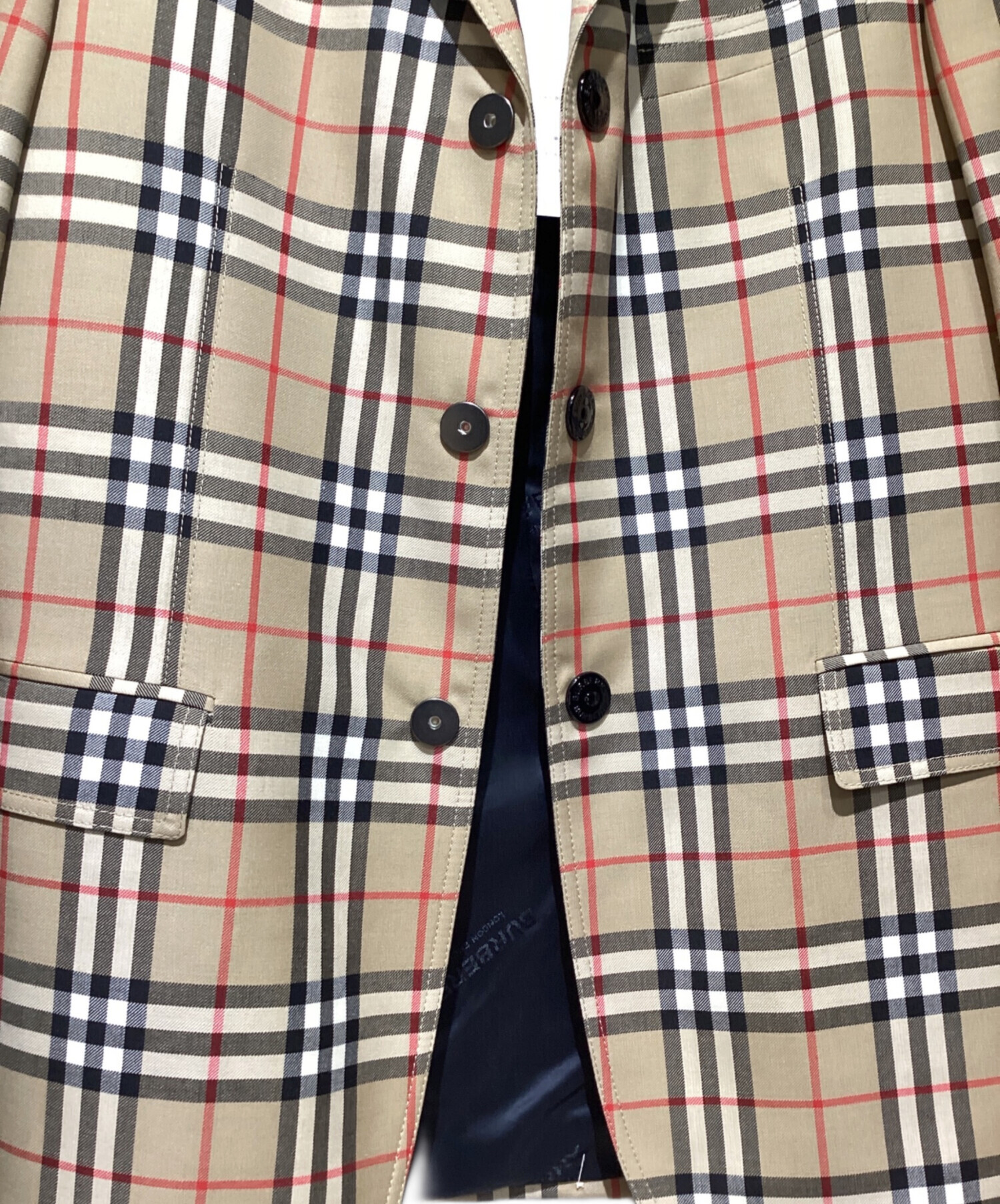 中古・古着通販】BURBERRY (バーバリー) ノバチェックジャケット