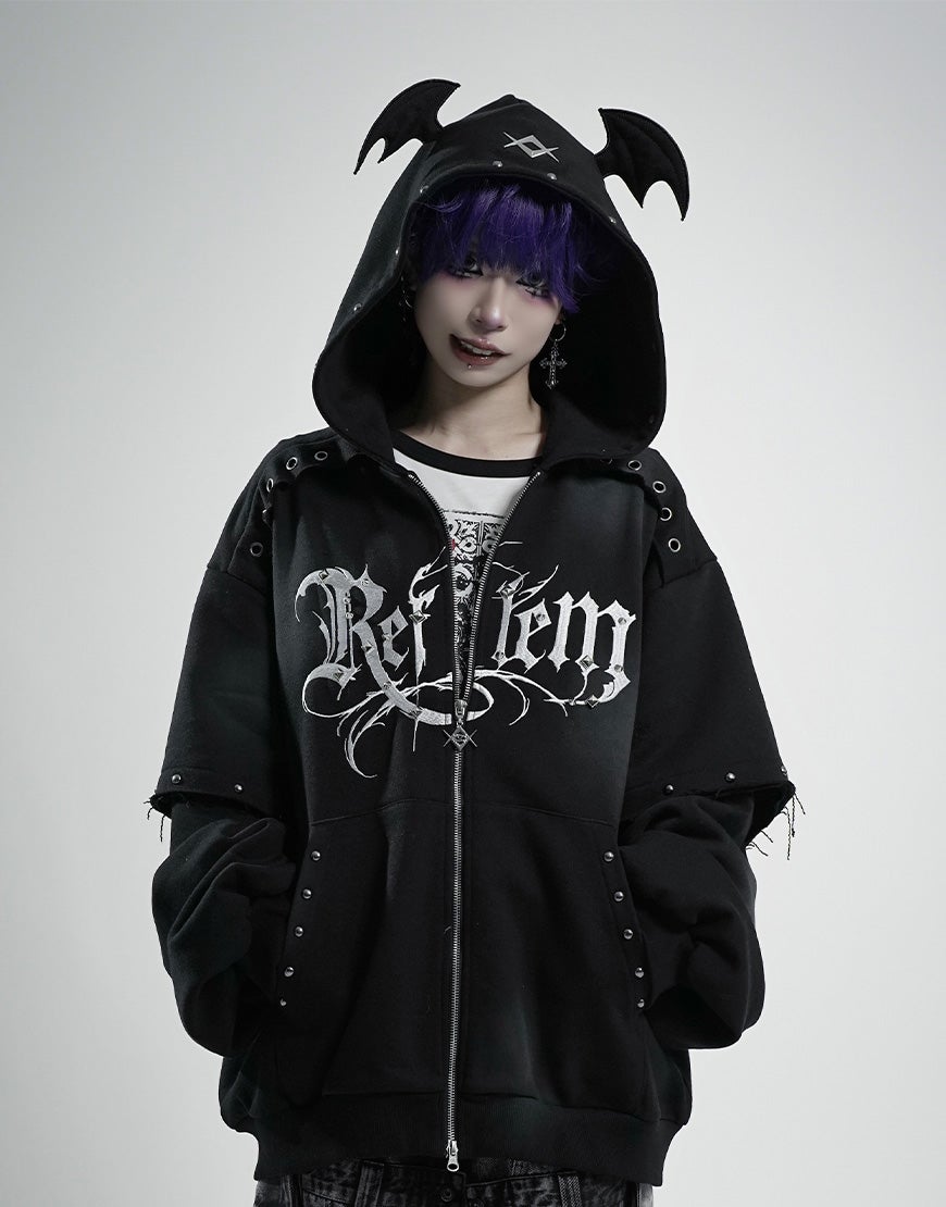 DimMoire【ディムモアール】Gothic BIGフーディ/Black