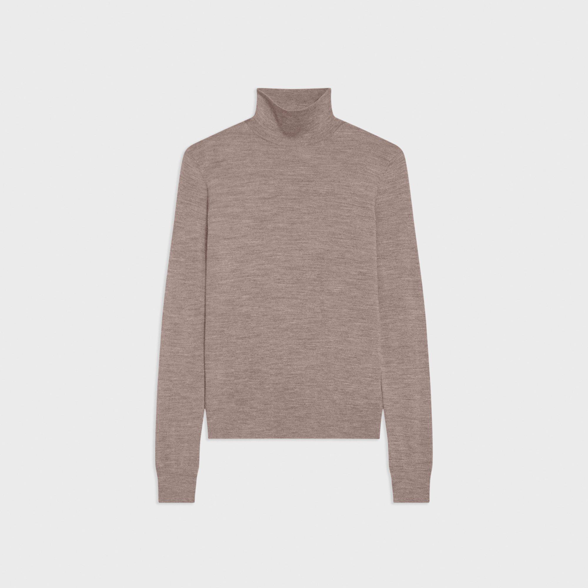 Turtleneck Sweater in Regal Wool | Women's Fine Merino Knit | Theory