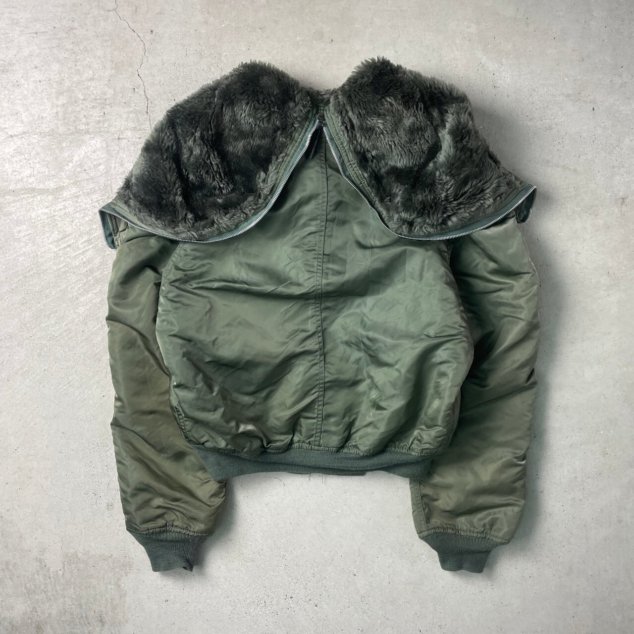 80年代 USA製 ALPHA アルファ N-2B フライトジャケット 民間品 メンズL