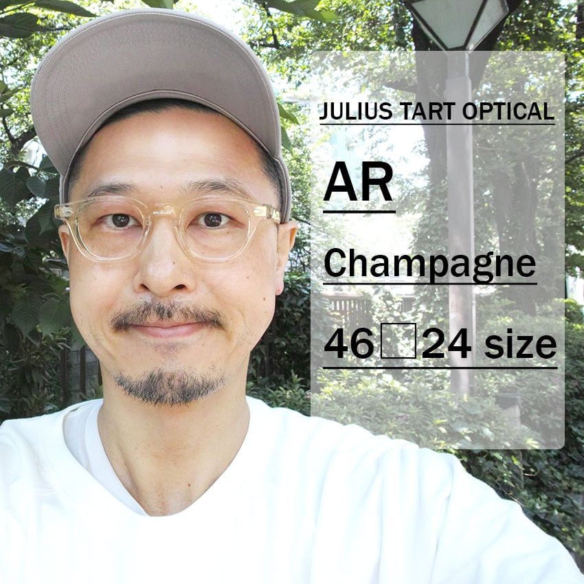 JULIUS TART OPTICAL / AR / ブリッジ:24mm / Champagne シャンパン