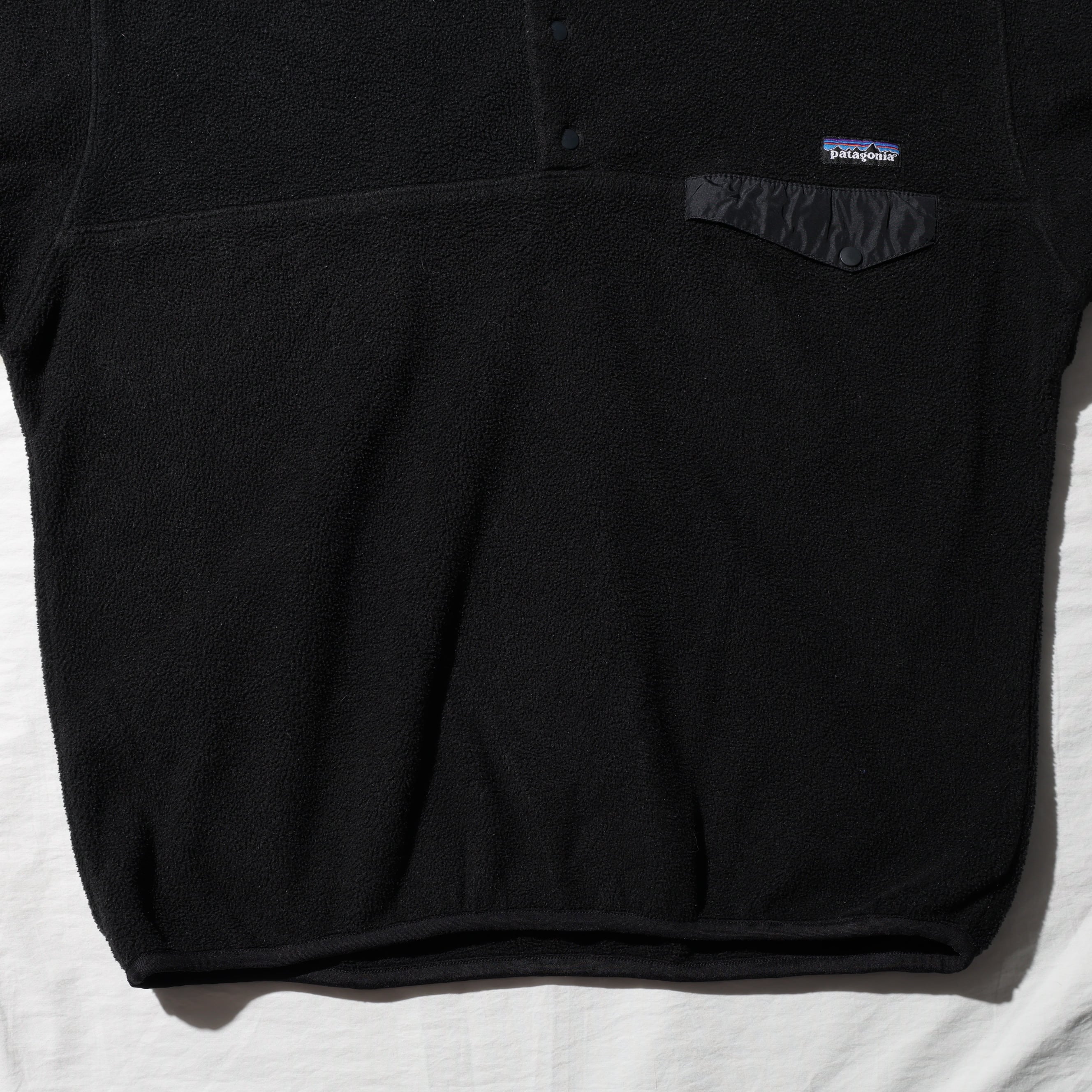 美品 L オールブラック 97年 黒 Synchilla Snap-T Patagonia シンチラ