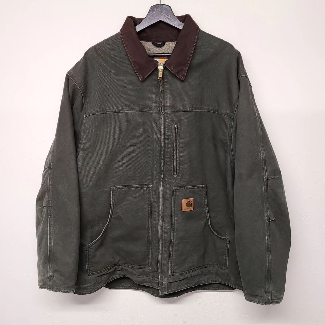 90s～00s Carharttカーハート トラディショナルジャケット モス