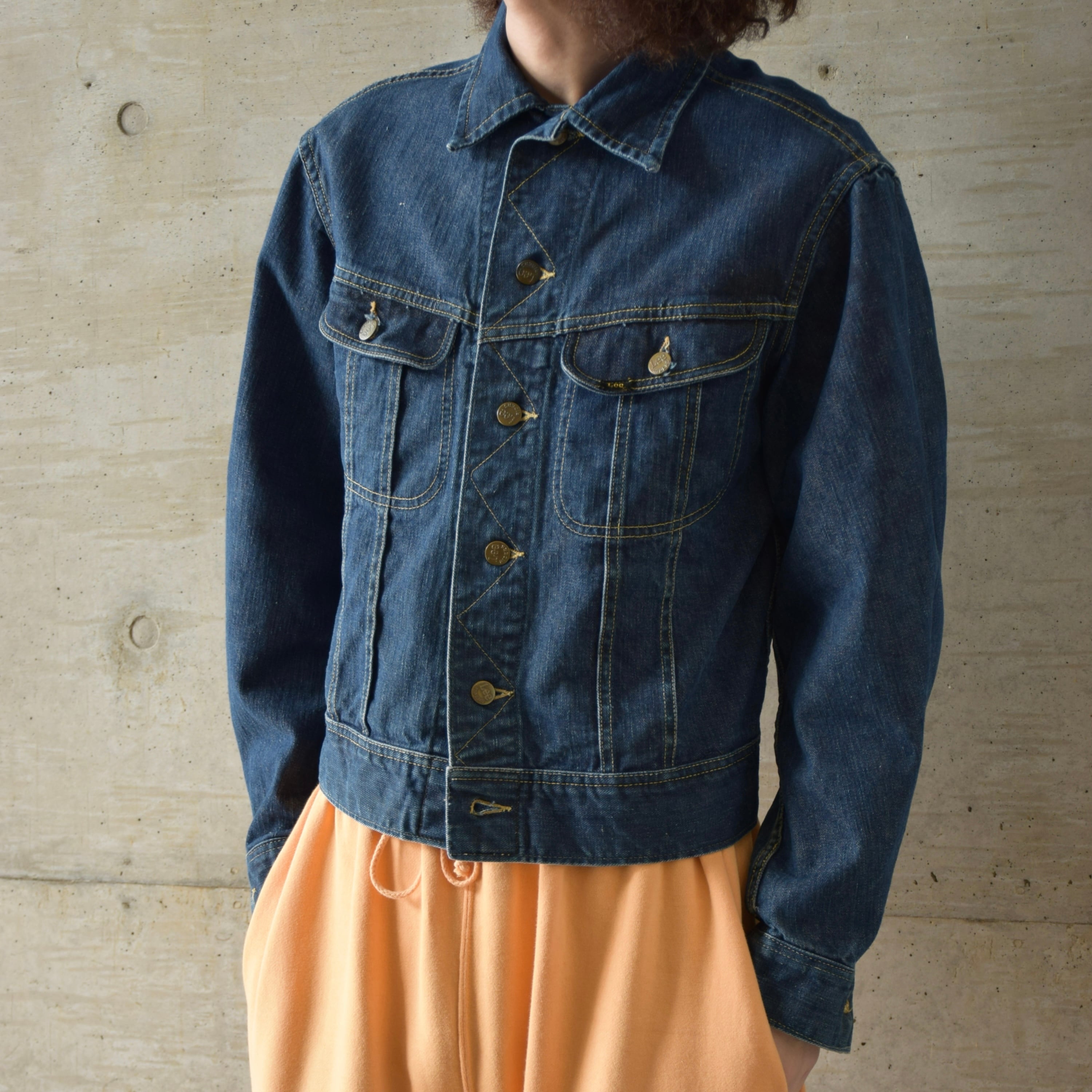USA製 60's Lee/リー 101Jデニムジャケット Gジャン 濃紺 ヴィンテージ
