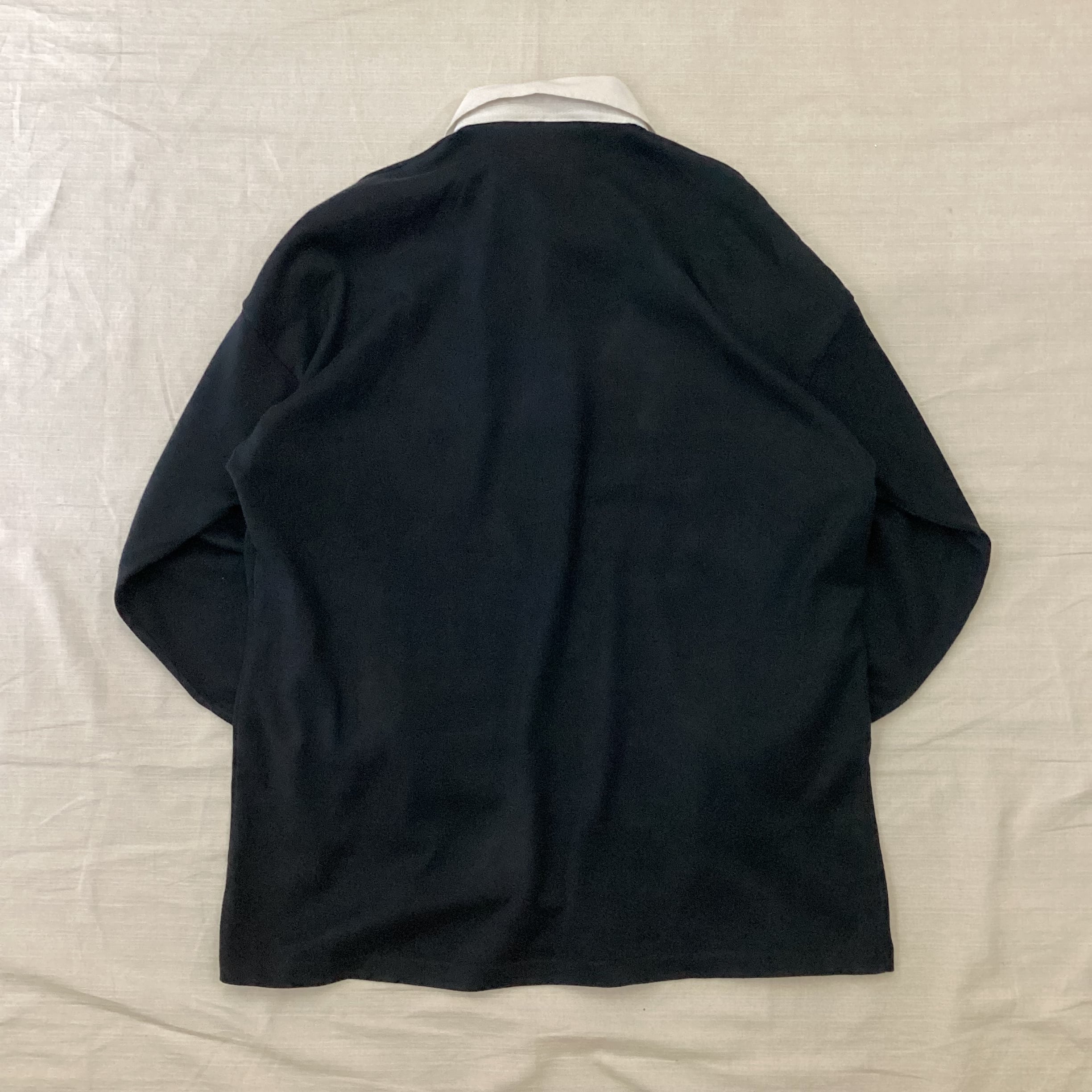 古着 ALL BLACKS/オールブラックス ラガーシャツ ポロシャツ fc-828