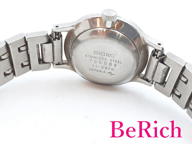 セイコー SEIKO ソシエ 手巻き レディース 腕時計 11-0870 白 ホワイト