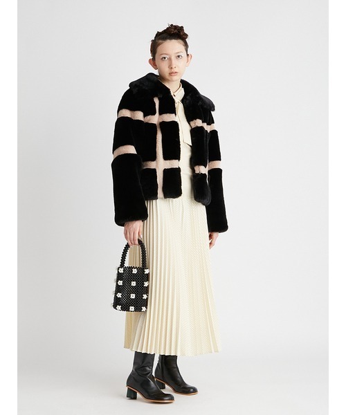 FURFUR（ファーファー）の「エコファーチェックブルゾン（ブルゾン