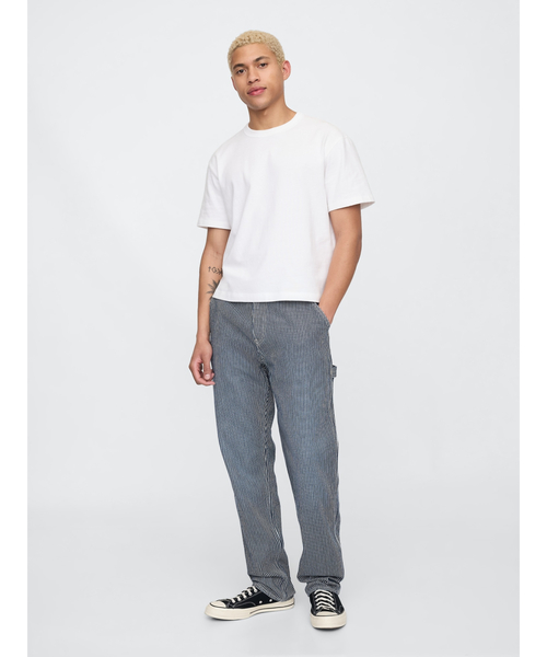 GAP（ギャップ）の「ウルトラソフト デニム ストライプ ストレート