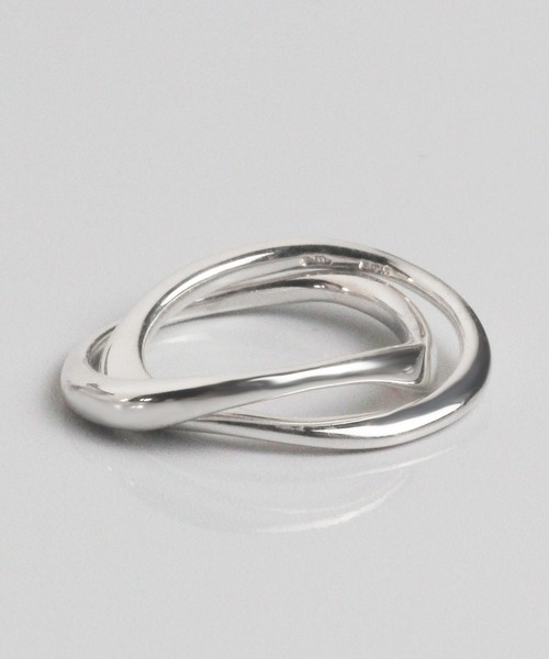 SILVER925 2連リング/メンズ/レディース/シンプル（リング）｜e.m.