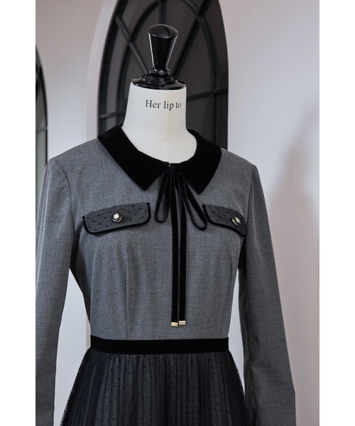 Her lip to（ハーリップトゥー）の「Garnier Pleated Dress