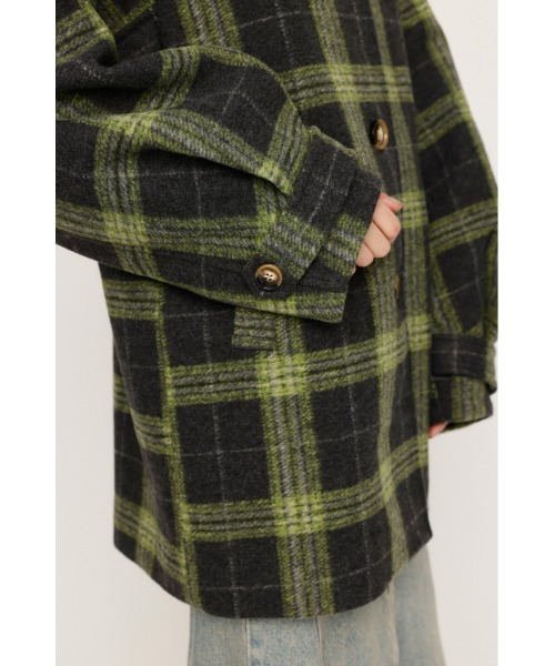 SLY（スライ）の「OVER MIDI CHECK COAT オーバー ミディ チェック