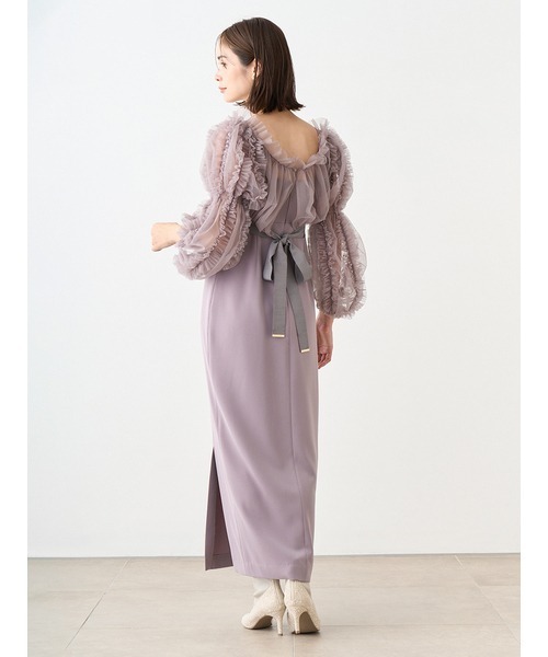 SNIDEL（スナイデル）の「Sustainableチュールボレロレイヤード