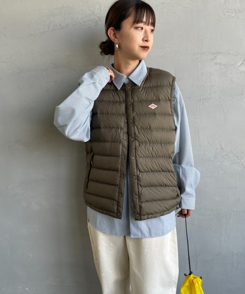 DANTON/ダントン] インナーダウン クルーネックベスト（ダウンベスト