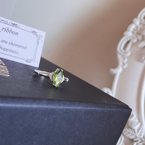 在庫限り‼ 宝石ランク ペリドット silver925 リング ＊ 指輪 天然石