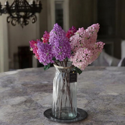 ◇粘土のお花◇ラッキー♡ライラック ミックス R1129 アートフラワー