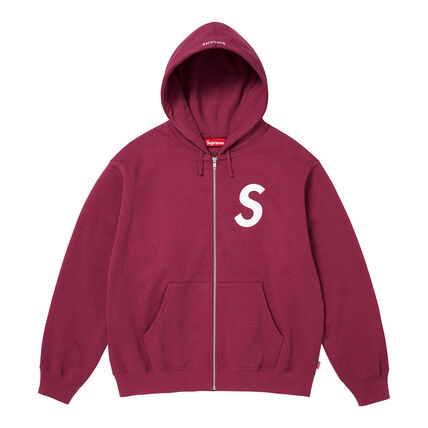Supreme】S Logo Zip Up Hooded Sweatshirt☆Raspberry☆25FW (Supreme