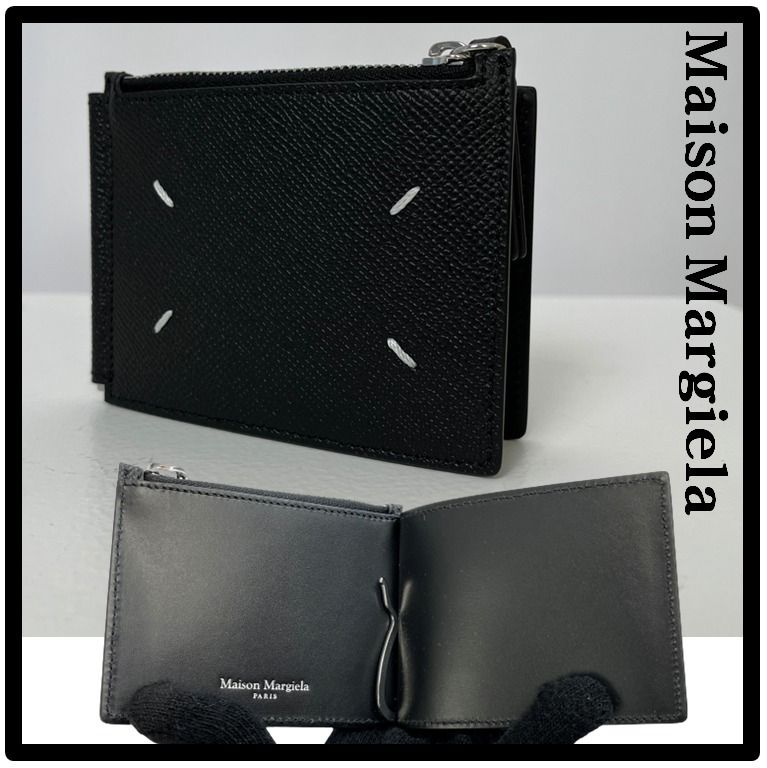 関税込☆MAISON MARGIELA☆Stitch マネークリップ 財布 ロゴ☆ (Maison