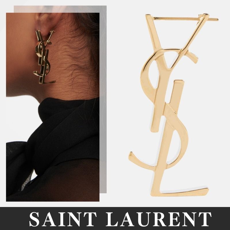 SAINT LAURENT Cassandre Single earring YSL シングルピアス (Saint