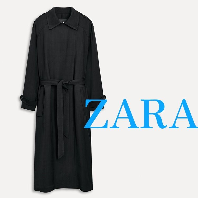 ZARA】オーバーサイズ トレンチコート 3366/122/800 (ZARA/トレンチ