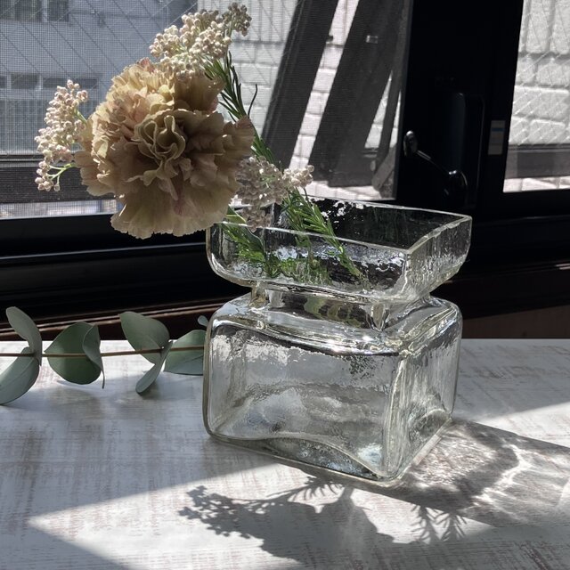 Pala＊氷のゆらぎの花瓶＊北欧＊クリアA／Lsize／リーヒマエンラシ