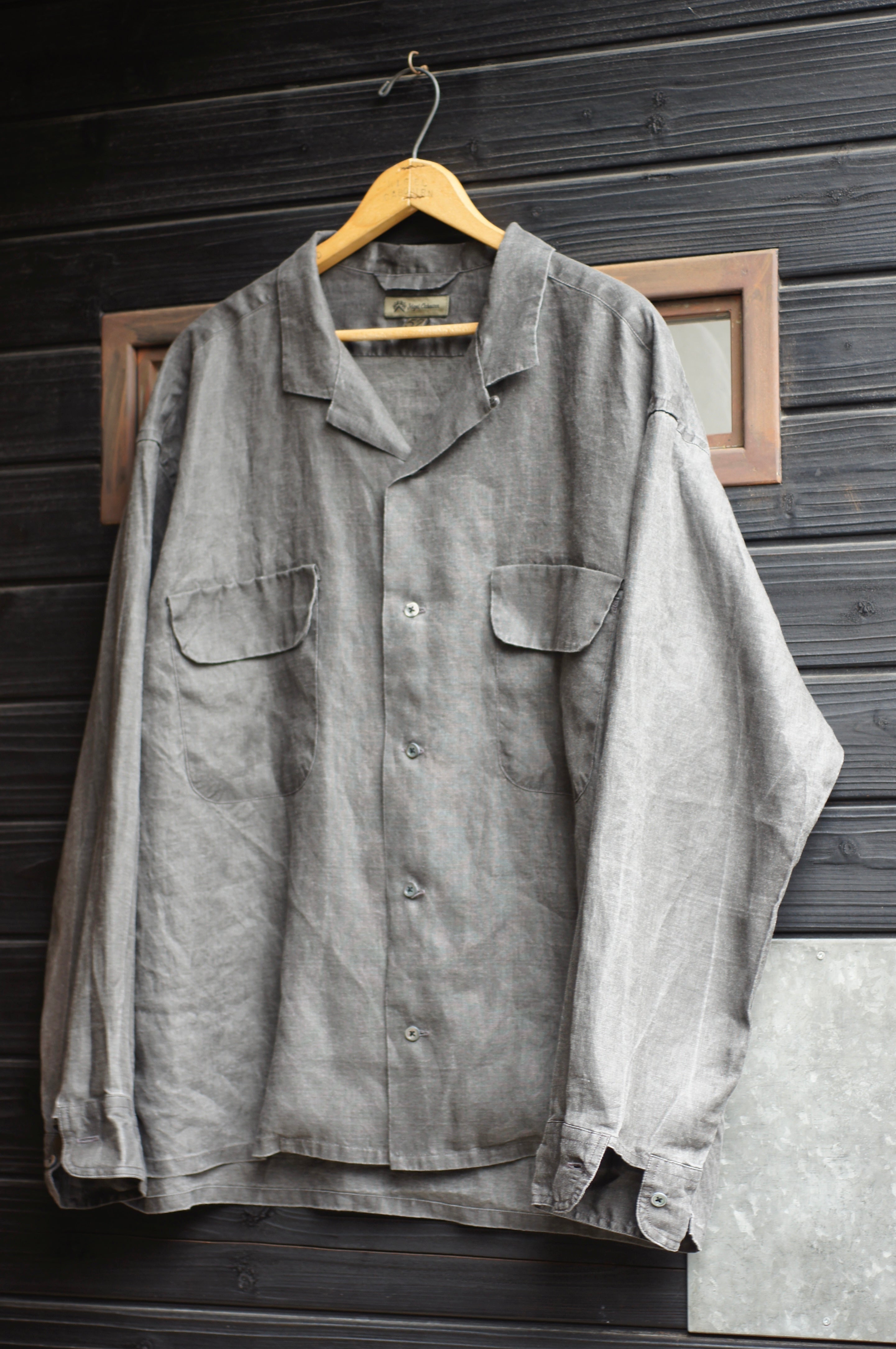 夏に着たい長袖シャツ》OPEN COLLAR SHIRT - HEMP – ナイジェル