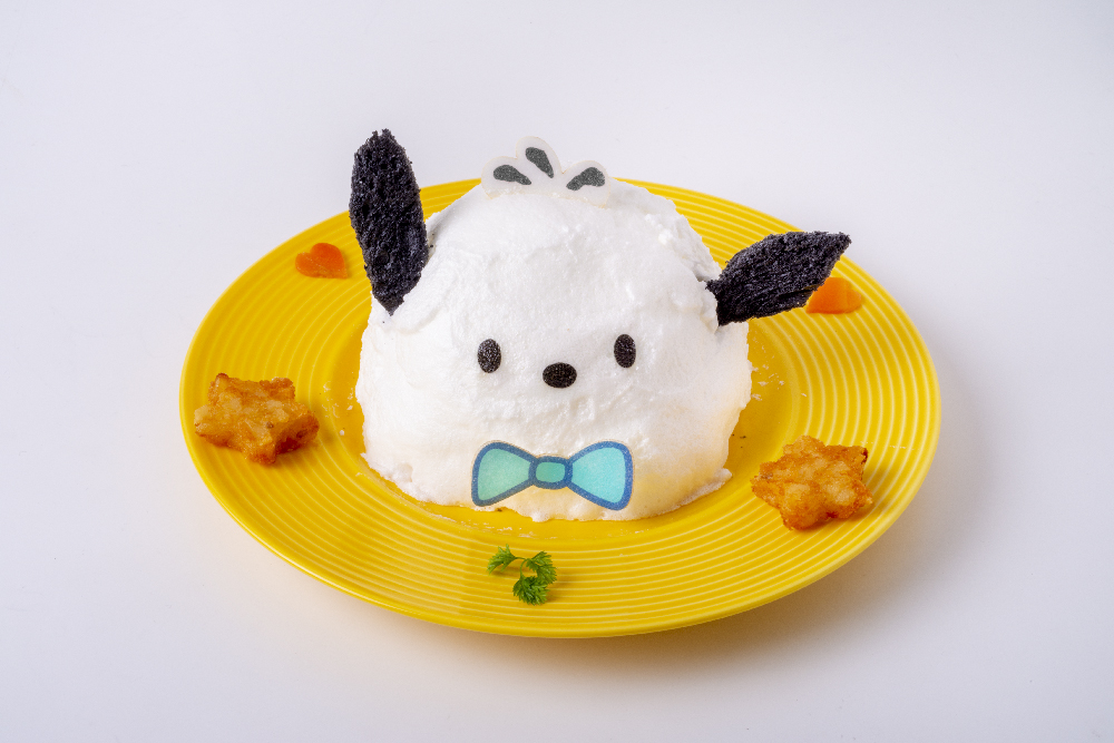シナモン、プリン、ポチャッコが蝶ネクタイ姿で登場！EGG&SPUMA