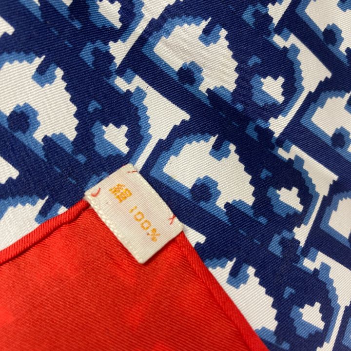 Christian Dior クリスチャンディオール トロッター スカーフ ネイビー