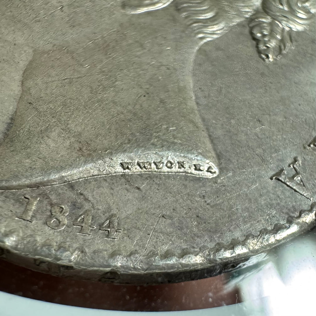 SOLD】1844年 英国🇬🇧 ヴィクトリア女王 クラウン銀貨 ヤングヘッド
