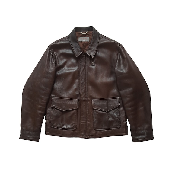 Original Rare Vintage 90s Victory Leather A-2 Type Indiana Jones