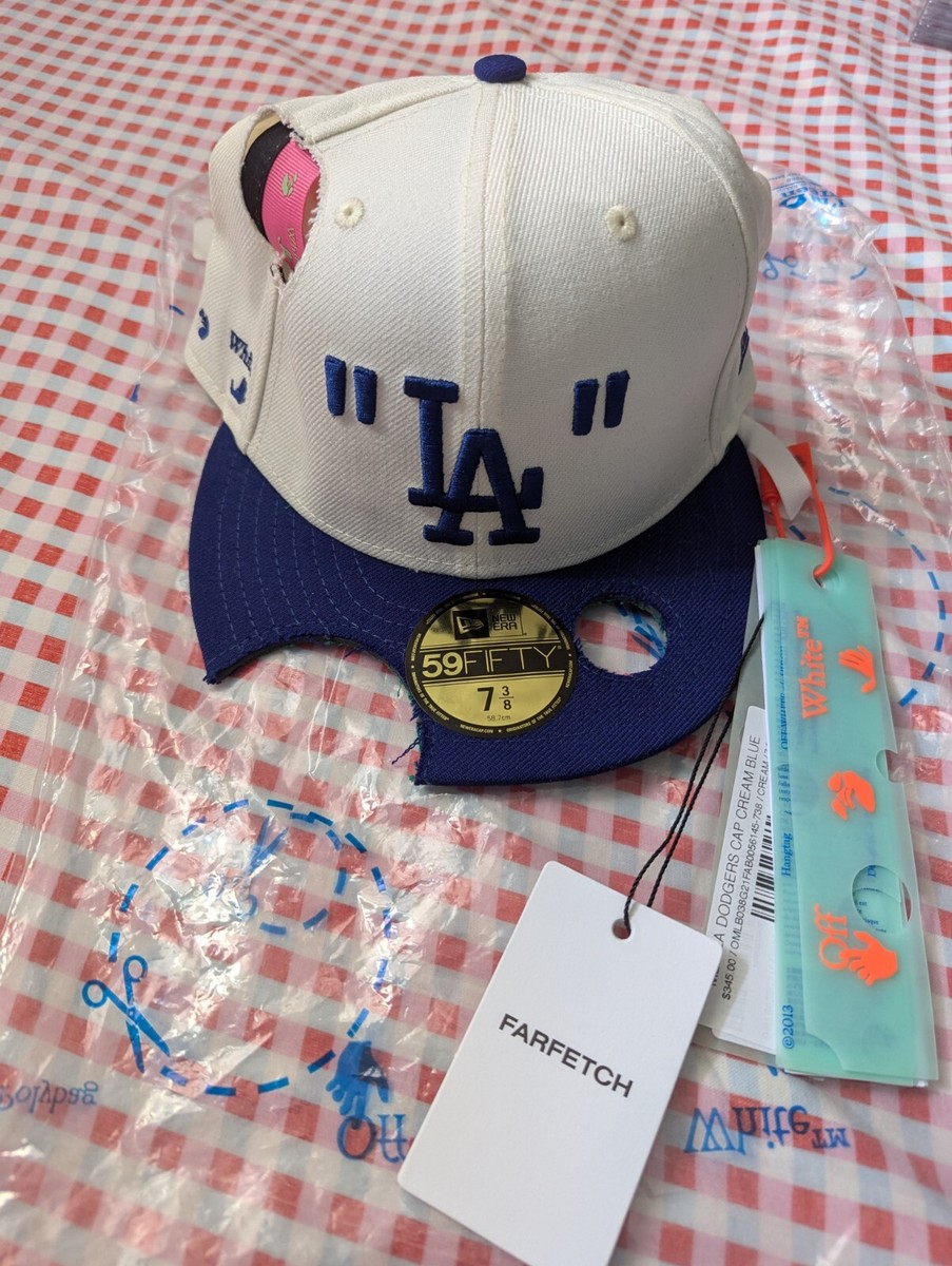 Off White X New Era LA Dodgers MLB Fitted Cap Virgil Abloh NWT
